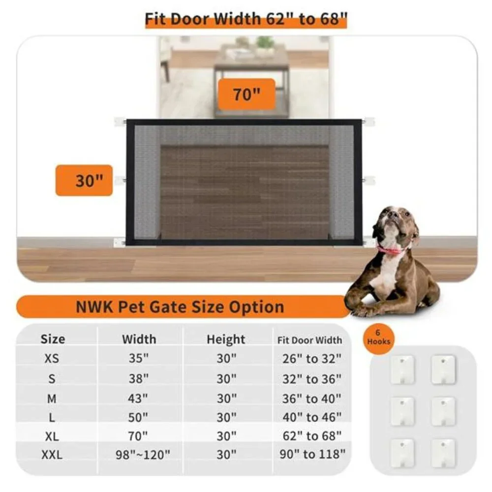 Pet Gate for The House Stairs Providing a Safe Enclosure for pets to Play & Rest